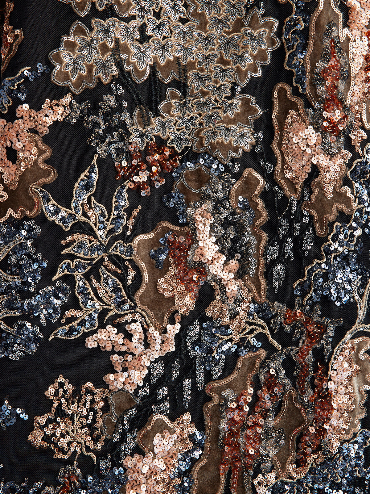 Pullu Sarmaşık Nakışlı Bağlamalı Ceket