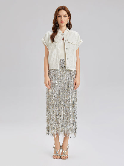 Pullu Yumuşak Kot Hakim Yaka Yelek