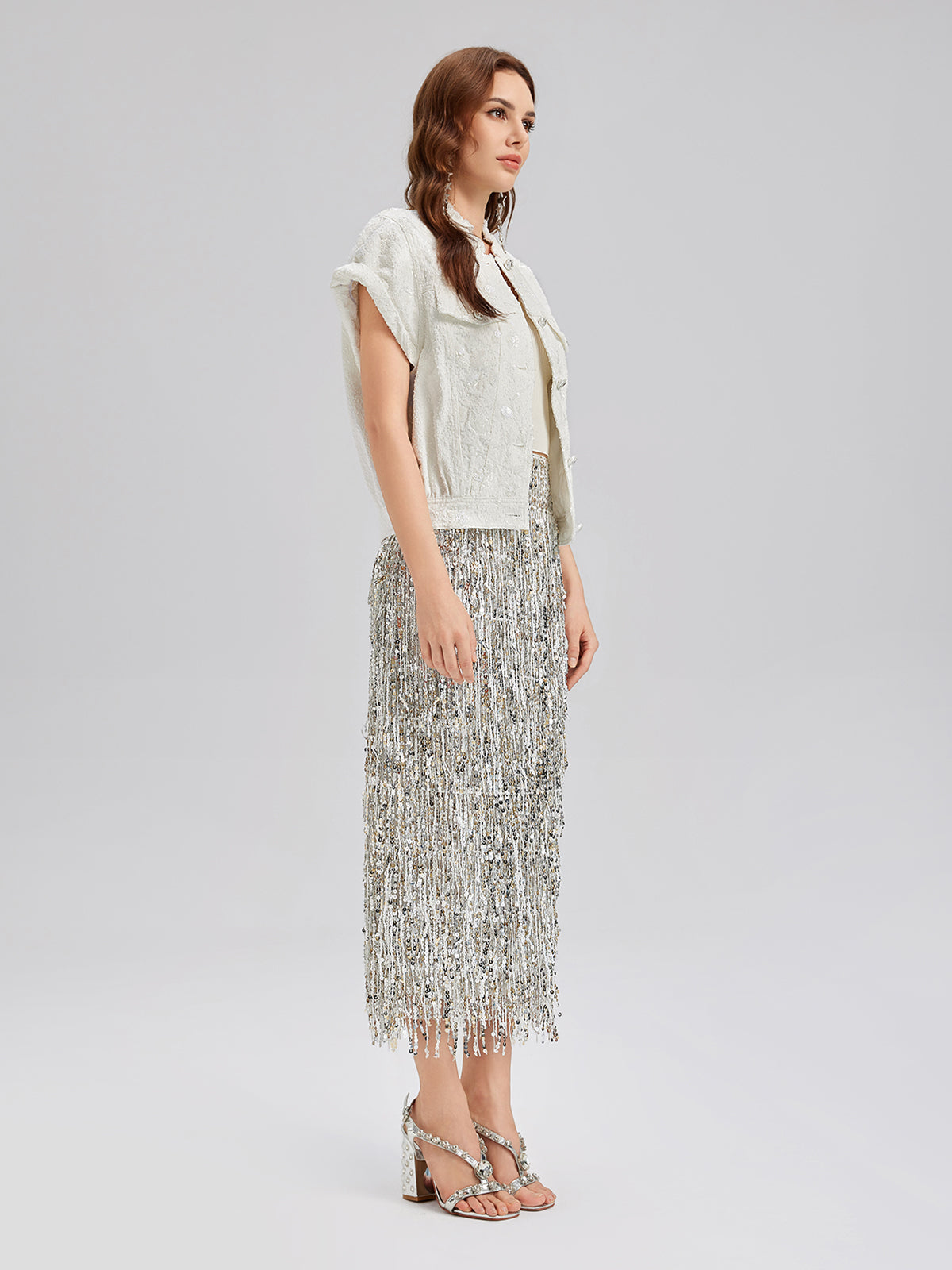 Pullu Yumuşak Kot Hakim Yaka Yelek