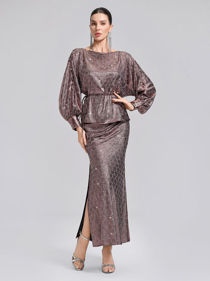 Yırtmaçlı Taşlı Balık Etek