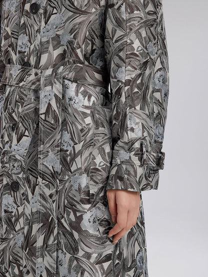 Çok Yönlü Desenli Uzun Kaban