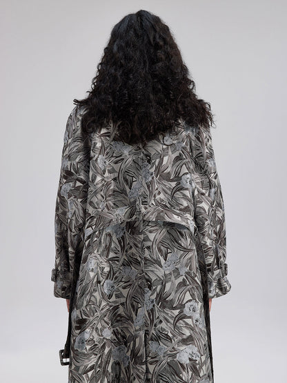 Çok Yönlü Desenli Uzun Kaban