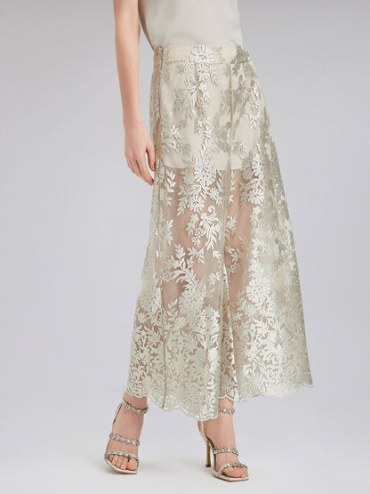 Vintage Nakışlı Rahat Pantolon