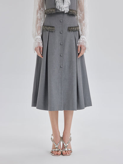 Zahmetsiz Şıklık İpek Etek