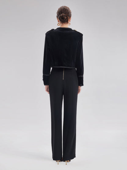 Retro Kruvaze Düz Pantolon