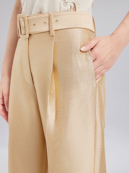 Lüks Çiçekli Pullu Düz Pantolon