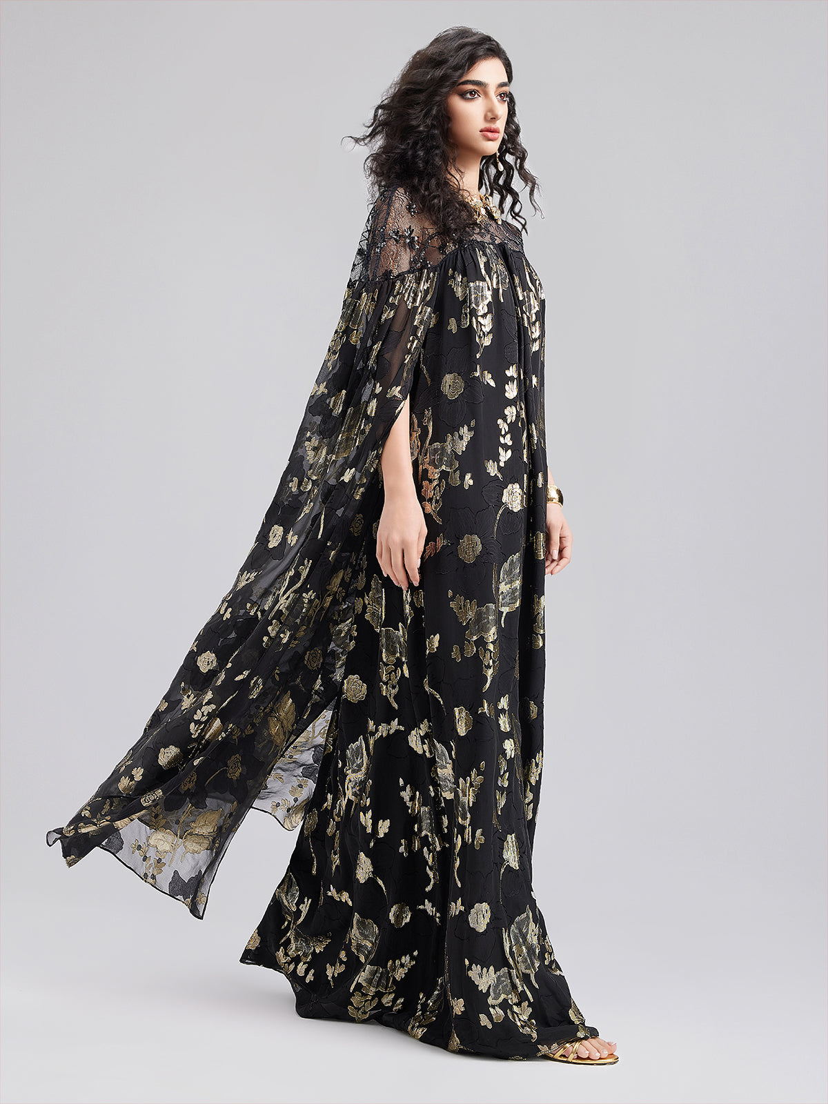 Sınırlı Üretim İpek Jakar Abiye