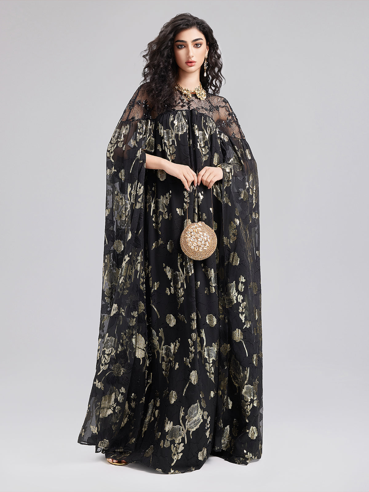 Sınırlı Üretim İpek Jakar Abiye