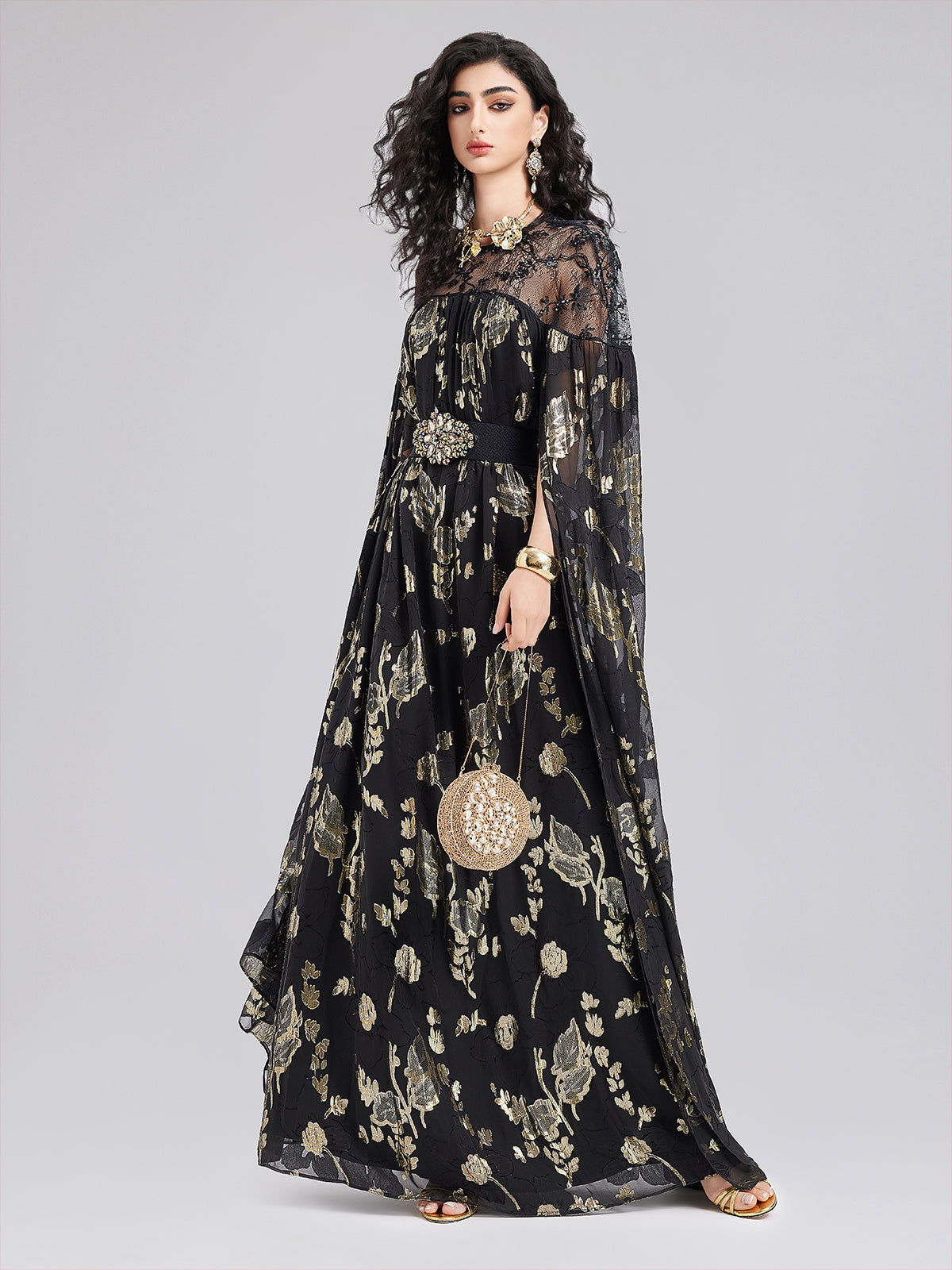 Sınırlı Üretim İpek Jakar Abiye