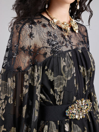 Sınırlı Üretim İpek Jakar Abiye