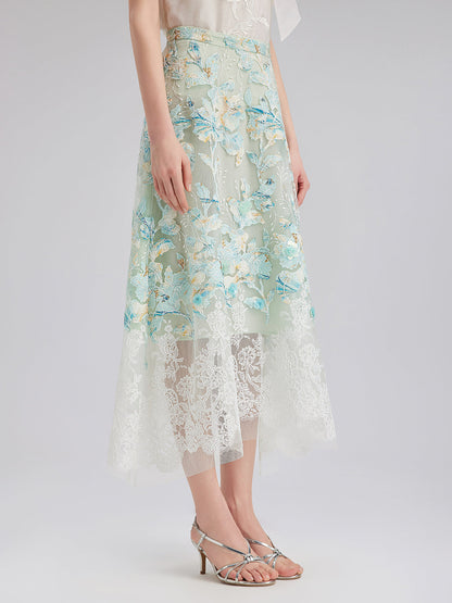 Dantel Pencereli Etek