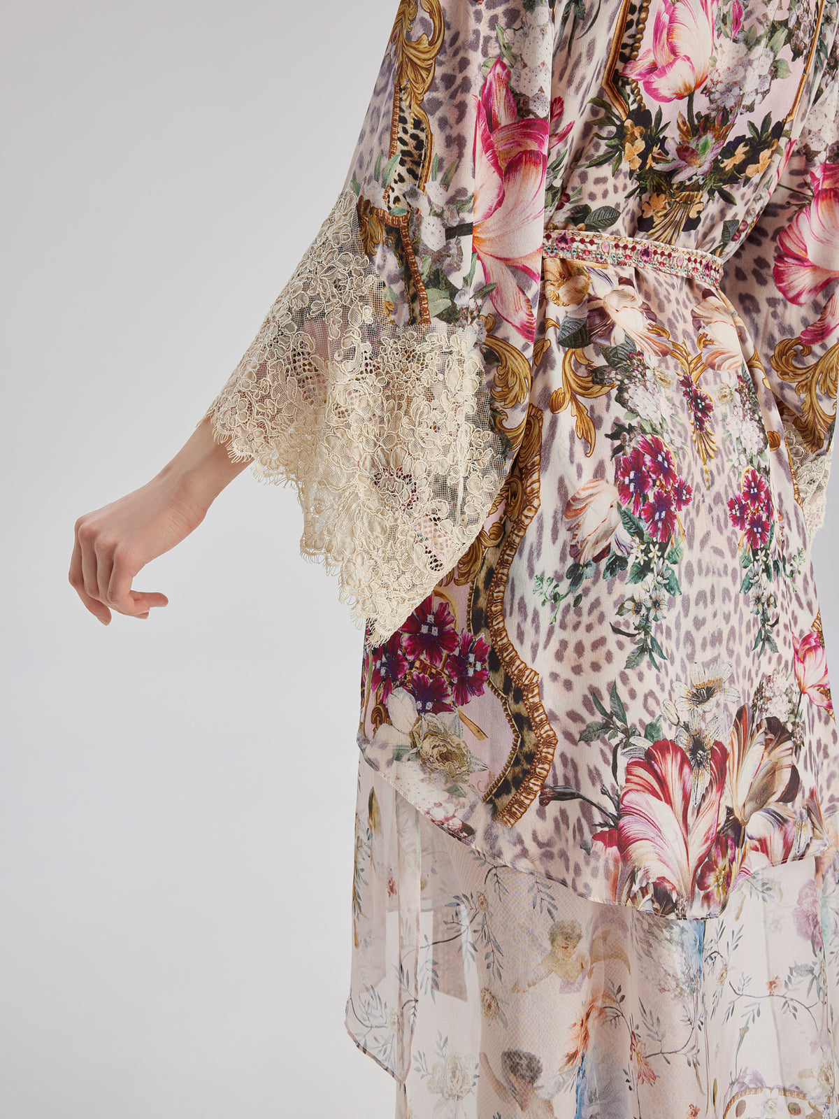 Fransız Romantik Şık Çiçekli Elbise