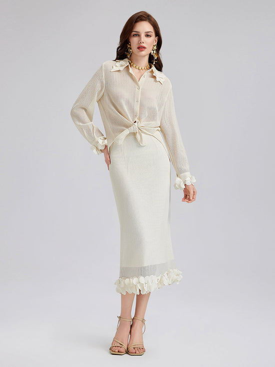 3 Boyutlu Çiçekli El Yapımı Özel Sanatsal Takım