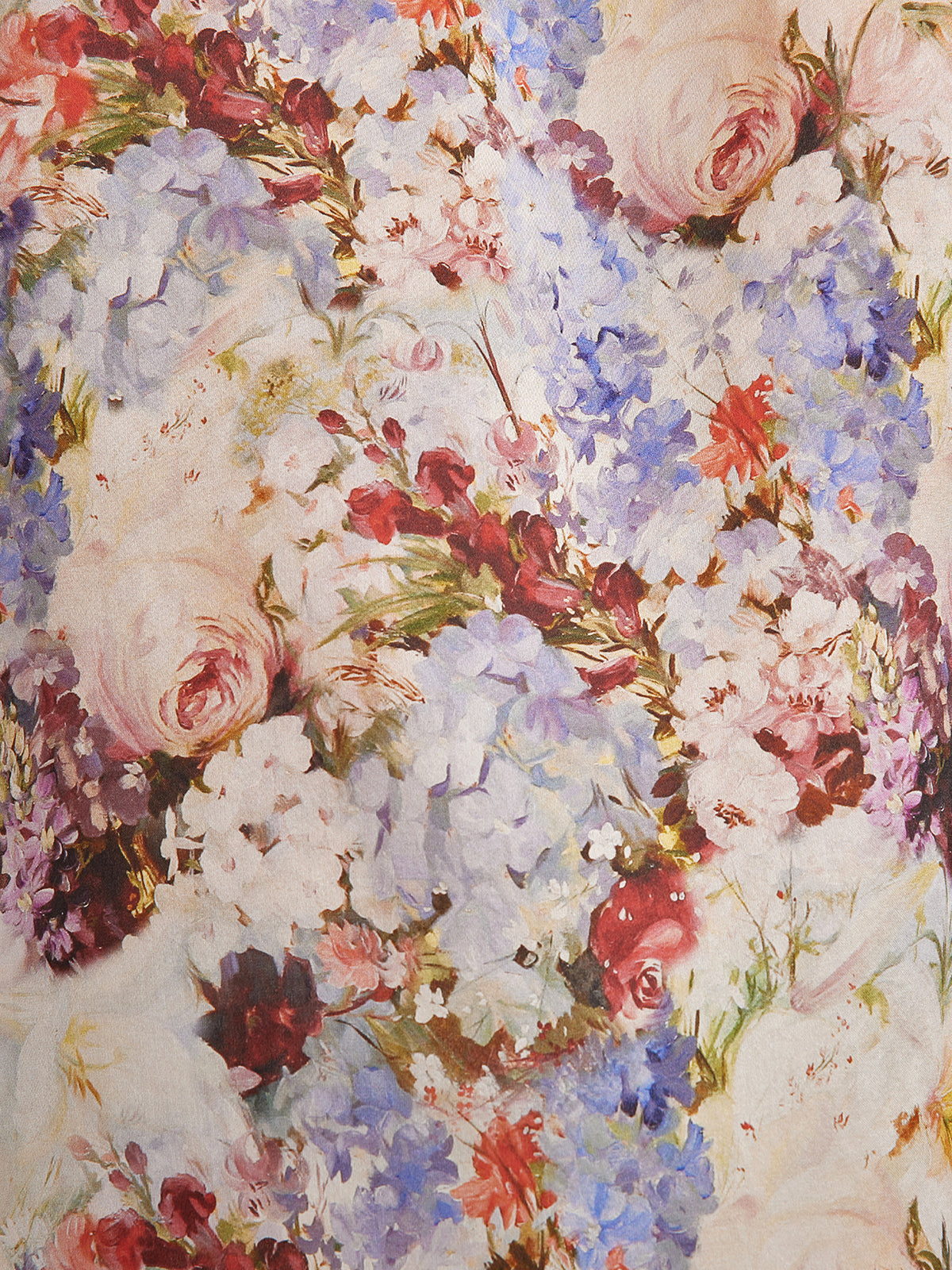 İpek Organze Barok Desenli Etek