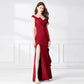 Prom Dress 2024 Mermaid Sexy Ruffles Split Side Off Shoulder Evening Slim Party Dress