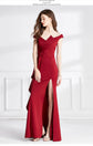 Prom Dress 2024 Mermaid Sexy Ruffles Split Side Off Shoulder Evening Slim Party Dress