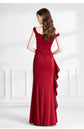 Prom Dress 2024 Mermaid Sexy Ruffles Split Side Off Shoulder Evening Slim Party Dress