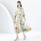 Spring Dress,Floral Long Sleeve Elegant Boho Maxi Wedding Guest Party Dress