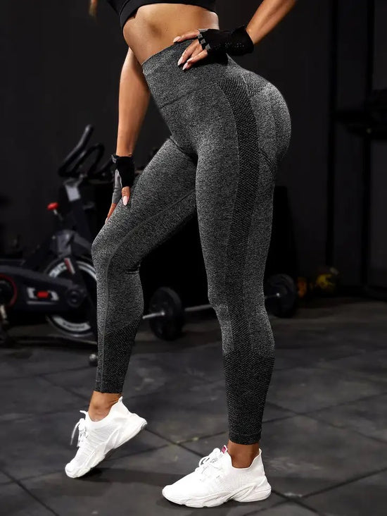 Seamless Gym Yoga Pants Leggings, High Waist Sexy Push Up Gym Tights