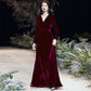 Elegant Velvet Maxi Dress