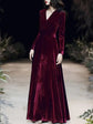 Elegant Velvet Maxi Dress