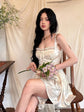 High Quality Fairy Vintage Satin Mini Dress