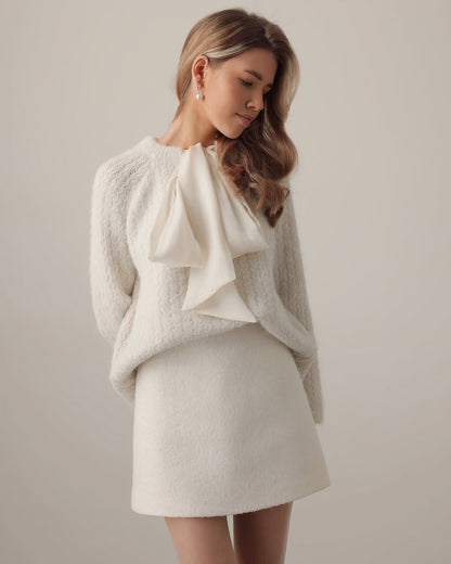 Fiyonk Detaylı Soft Elegance Kazak