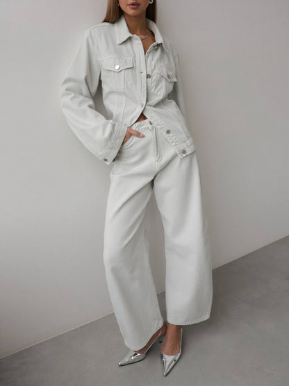 Kar Beyazı Palazzo Pantolon