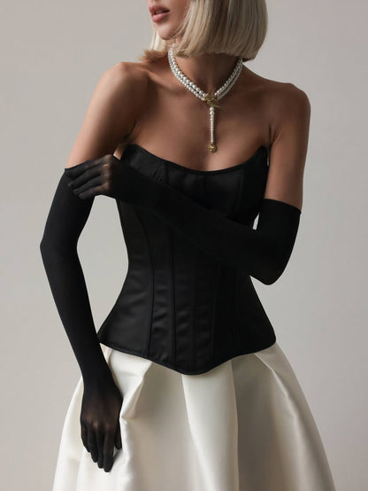 Siyah İpek Korse