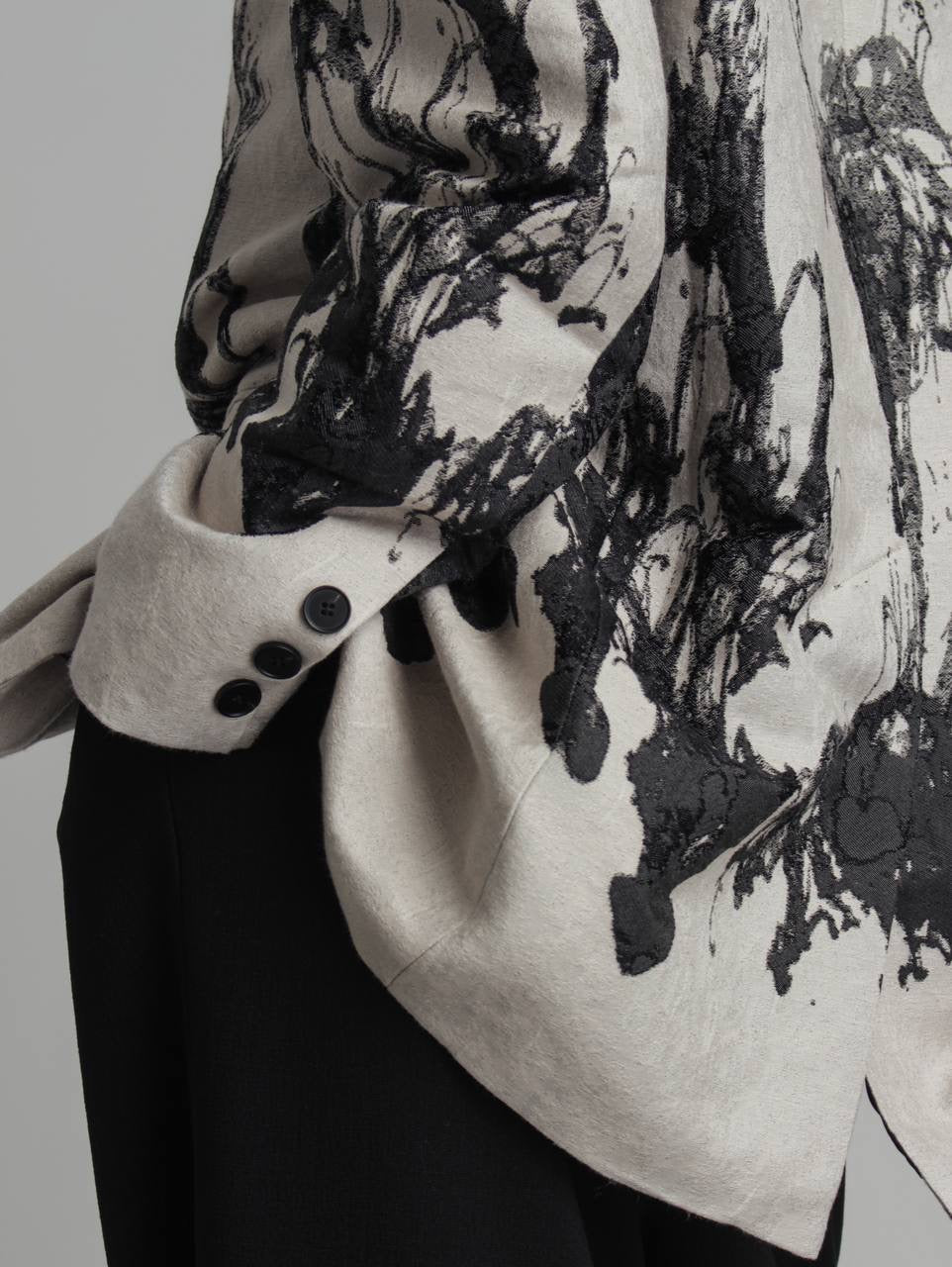 Şık Yüksek Bel İspanyol Paça Siyah Pantolon