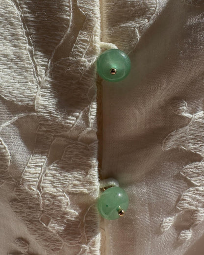 Zarif Beyaz Dantel Detaylı Takım