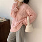 Oversized V-neck Women Sweater