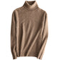 %100 Cashmere Turtleneck Women Sweater