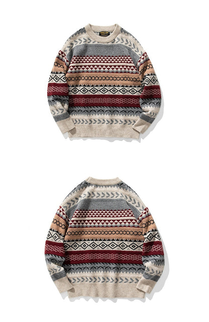 Vintage Unisex Knit Sweater | BoutiquElegance