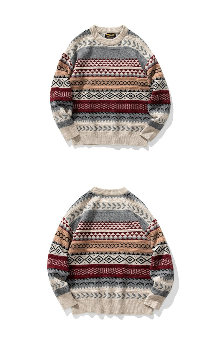 Vintage Unisex Knit Sweater | BoutiquElegance