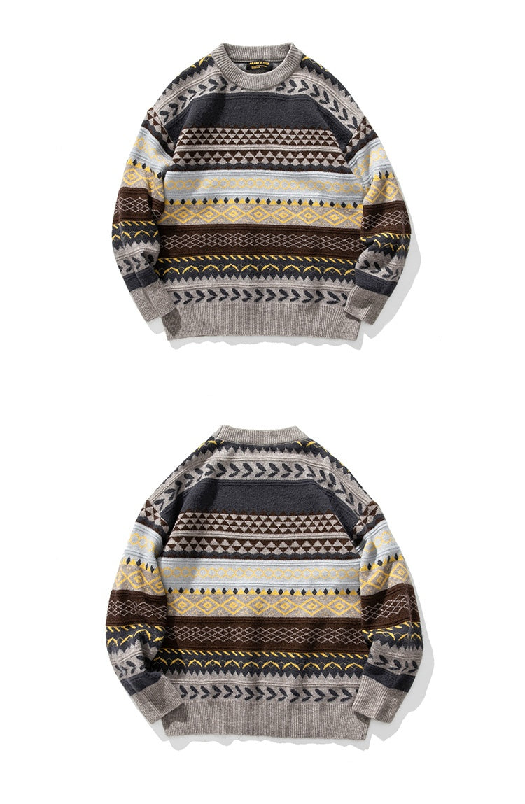 Vintage Unisex Knit Sweater | BoutiquElegance