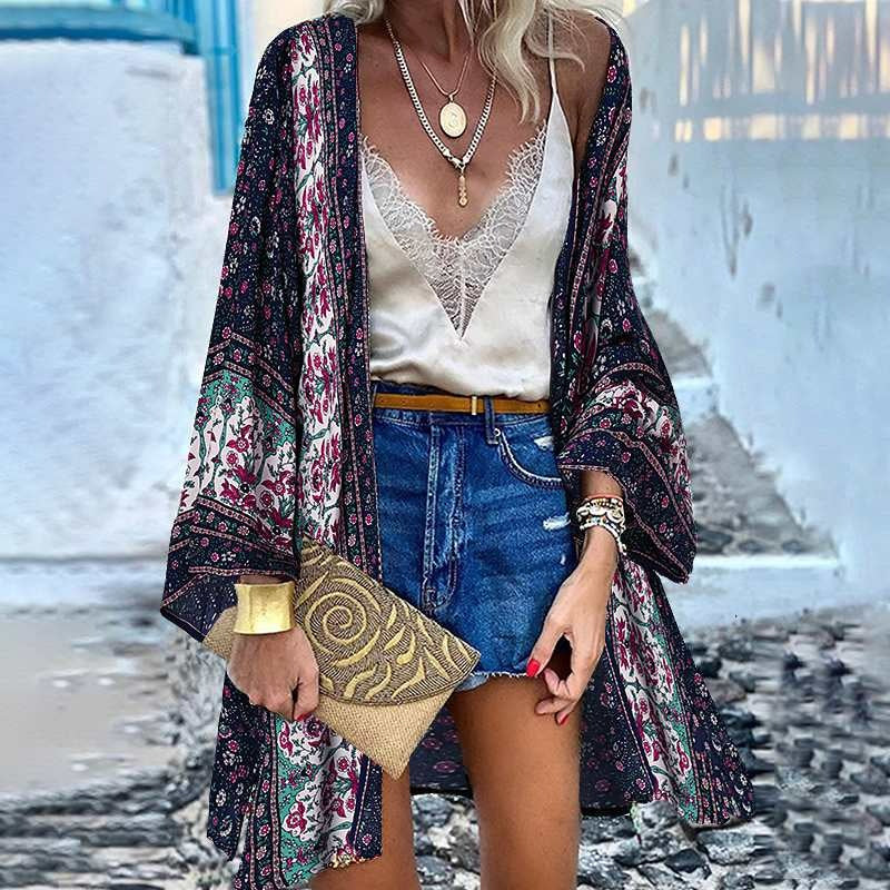 Bohemian Floral Printed Blouse | BoutiquElegance 