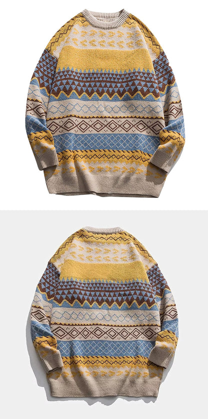 Vintage Unisex Knit Sweater | BoutiquElegance