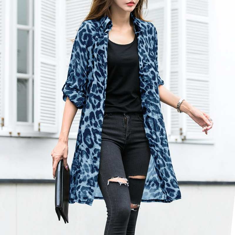 Leopard Chiffon Blouse | BoutiquElegance