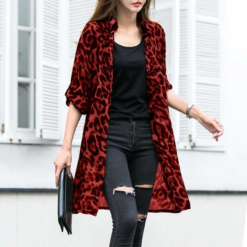 Leopard Chiffon Blouse | BoutiquElegance