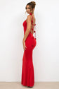 Elegant Spaghetti Backless Dress