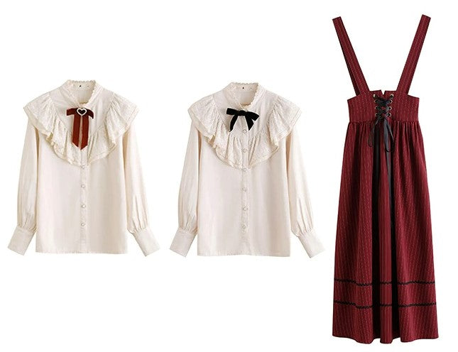 Bandage Stripe Long Skirt | BoutiquElegance