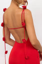 Elegant Spaghetti Backless Dress