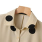 PLUS SIZE POLKA DOT SHORT SLEEVE BLOUSE