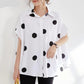 Polka Dot Short Sleeve Blouse | BoutiquElegance