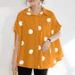 Polka Dot Short Sleeve Blouse | BoutiquElegance