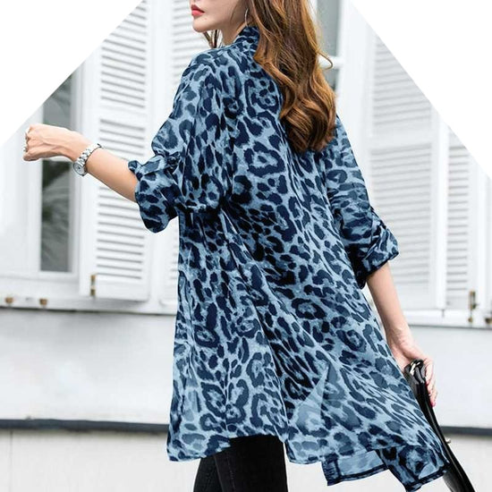 Leopard Chiffon Blouse | BoutiquElegance